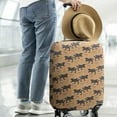 thumbnail image 2 of Orange Dinosaurs Antelope Pattern Luggage Cover Fashion Suitcase Cover Baggage Covers Fit 25-28 Inch Luggage (Go Travel), 2 of 5