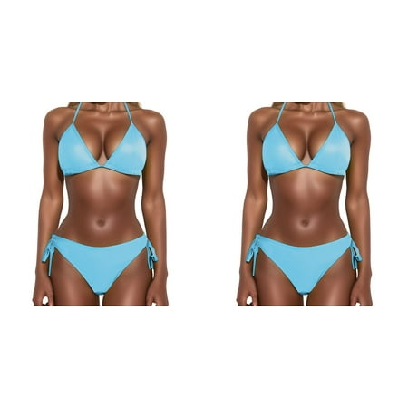 (2-Pack) 2025 Up Swimsuit Two Size Womens Swimsuit Size 16 Women Push Beachwear Bikini Swimwear for Teens Plus Piece Sets Swimwears Womens Swim Bra