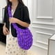 thumbnail image 1 of Bolso de mano acolchado para mujer Bolso de hombro acolchado ligero de gran capacidad Nylon Algodón Diseño de celosía 12.6x11.81x2.76in Cierre de cremallera Correa cómoda Uso diario Compras Viajes, 1 of 4