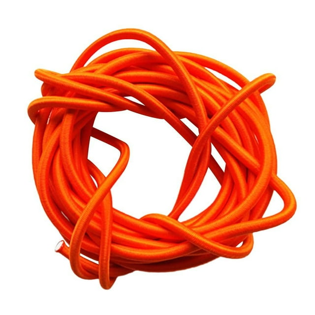 Wweixi 6mm Elastic Bungee Rope Shock Cord Tie Down Roof Rack Stable Orange 30m Orange 5m