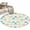 Yellow, variant on Round Rugs 3Ft, Teal Yellow Geometric Round Area Rug Washable Indoor Throw Carpet, Modern Triangle Abstract Art Small Non Slip Circle Rug for Bedroom Living Room Home Decor Aesthetic