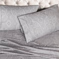 thumbnail image 2 of Cotton Rich 600 Thread Count Italian Paisley Sheet Set  Full-Grey, 2 of 5