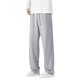 thumbnail image 1 of Pantalones rectos holgados informales para hombre - Finos para primavera/verano, color liso, poliéster - Lavables a máquina, XS-XXL, cintura 67-87 cm, 1 of 6