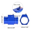 thumbnail image 3 of Unique Bargains 1 Set Universal Car Water Coolant Temperature Sensor Adapter Joint Pipe Radiator with 2 Adjustable Hose Clamp, 3 of 7