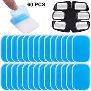 60pcs Gel Sheets for Gel Pad, Abs Trainer Replacement Gel Sheet Abdominal Toning Belt Muscle Toner Ab Trainer Accessories
