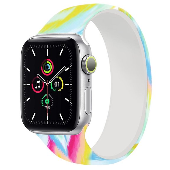 Solo Loop for Apple Watch Band 40mm 38mm 42mm 44mm Elastic Printed Silicone belt watchbad bracelet iWatch serie 5/4/3/SE/6 Strap