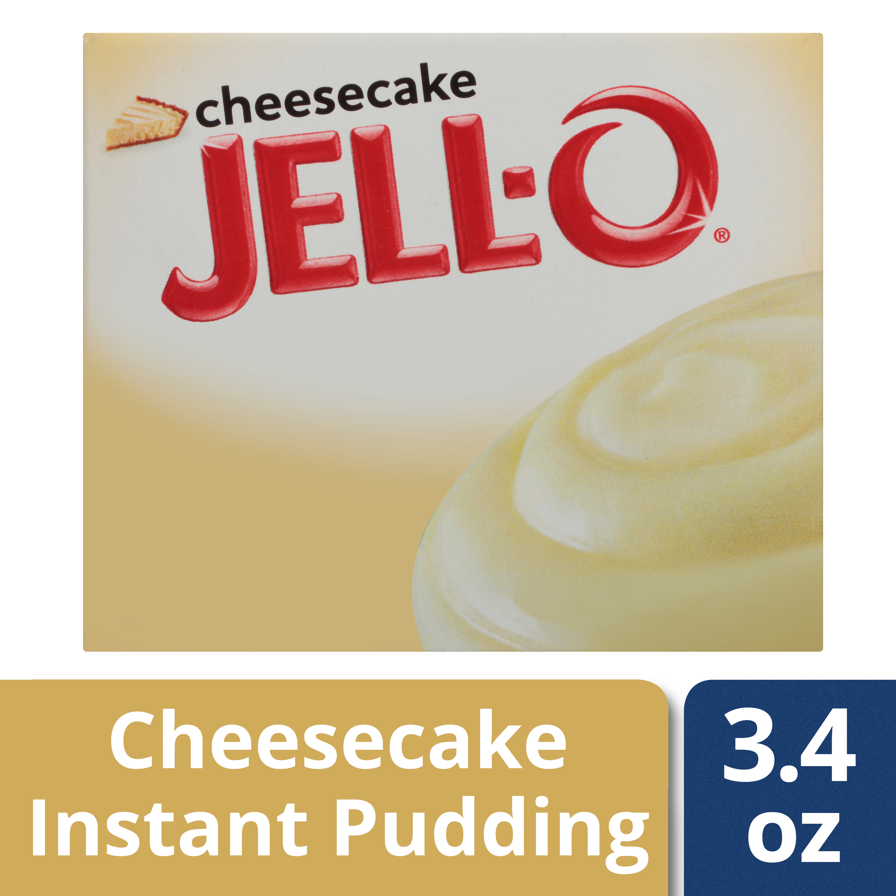 JellO Instant Cheesecake Pudding & Pie Filling, 3.4 oz Box