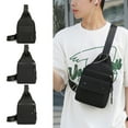thumbnail image 1 of Xihbxyly Mochila Cruzada, Diseño Impermeable Multifunción, Correa de Hombro Ajustable, Práctico Orificio para Auriculares, Material Ligero y Duradero, Ideal para Viajes y Senderismo, Uso Diario, Tama, 1 of 5