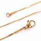 thumbnail image 2 of 1 collar de cadena de serpiente de acero inoxidable 304 de 1 a 1,5 mm, flexible y delicado, con cierre de langosta, para mujer, regalo de joyería dorado de 16,8 pulgadas., 2 of 2