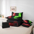 thumbnail image 6 of Feelyou Splash Artwork Bedding Comforter Set 7pcs, Watercolor Splash King Bedding Sets, 6 of 8