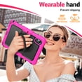 thumbnail image 3 of for Lenovo Tab M11/K11 LTE 2024 Case 11 inch, 360 Rotating Shockproof Cover with Stand, Handle, Shoulder Strap (TB330FU/TB330XU/TB331FC), Rose, 3 of 7