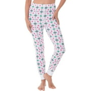 Women's Waffle Printed Thermal Pant