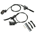 thumbnail image 4 of Bike Disc Brake Set, Mountain Bike Hydraulic Disc Brake Kit 4 Piston Hydraulic Disc Brake Bike CNC Bilateral Oil Brake with 160mm Rotor Disc Suitable for Most Model on the Market, 4 of 7