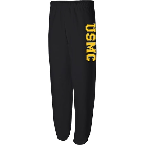 Athletic USMC Sweat Pants in Black - Walmart.com