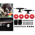 thumbnail image 1 of Ensemble de Camions de Planche à Roulettes 5.0, Roues de Planche à Roulettes 52mm, Roulements de Planche à Roulettes, Patins de Levage de Planche à Roulettes, Accessoires de Quincaillerie de Planche à Roulettes - Roues Rouges, 5 Po, 1 of 8
