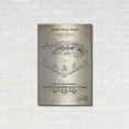 thumbnail image 3 of Luxe Metal Art 'Tripod Flying Boat Blueprint Patent Parchment' Metal Wall Art, 24"x36", 3 of 9