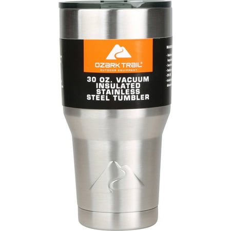 Ozark Trail 30-Ounce Double-Wall, Vacuum-Sealed (Best Stainless Steel Tumbler With Straw)