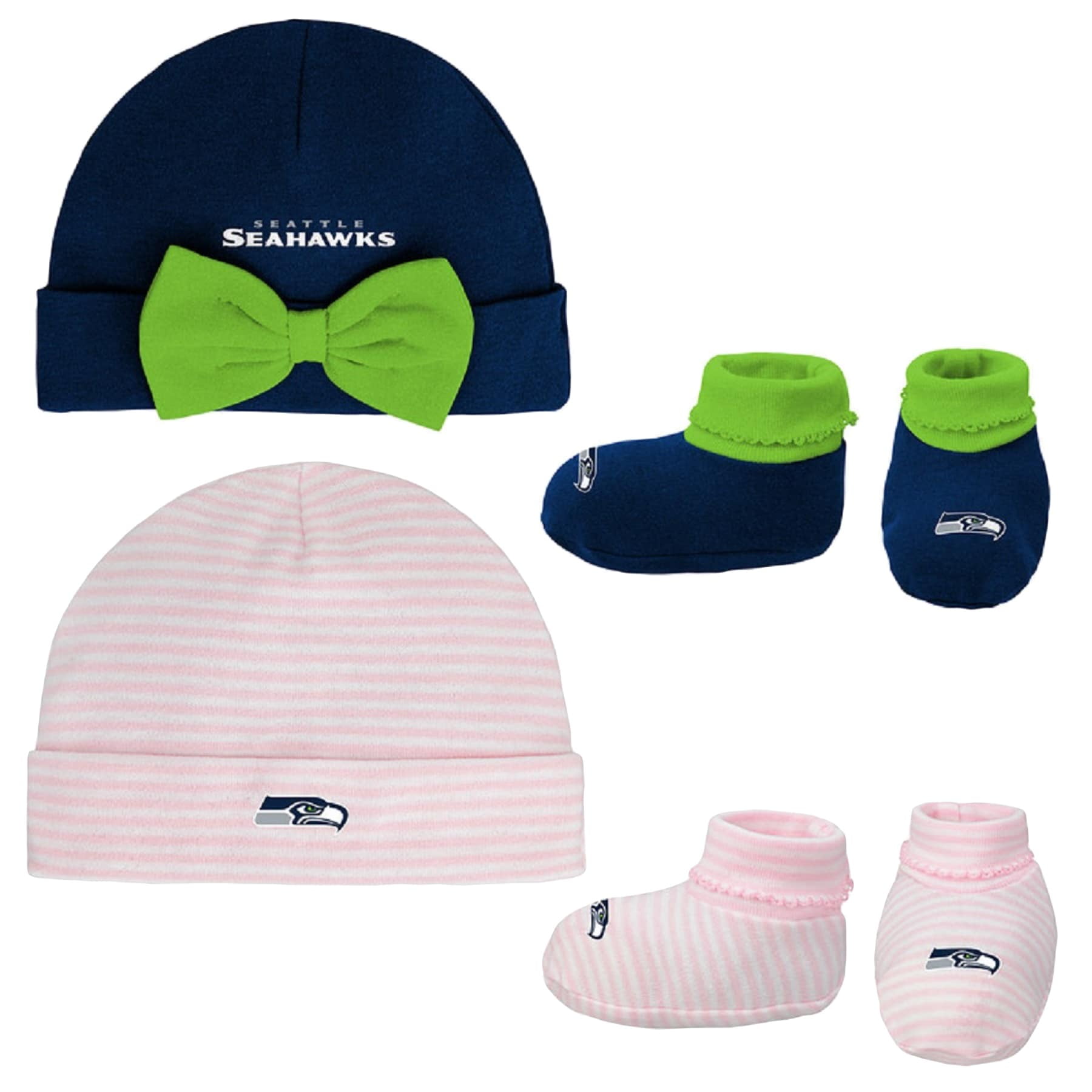 pink seahawks beanie