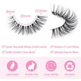 thumbnail image 2 of WWS-Lashes Natural Look Clear Band Demi-Wispies Short False Eyelashes Fluffy 3D Cat Eye 13MM Strip Lashes 7 Pairs Pack, 2 of 4