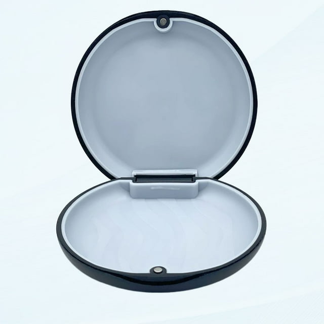 LNGOOR LinkCase Noir Lot de 2 - Coques d'Alignement Transparentes avec Inserts Amovibles (Compatible avec Invisalign SmileDirectClub ClearCorrect Candid et Tous les Autres Aligneurs/retenues Transparents)