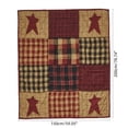 thumbnail image 2 of Yardvibe 4th of July Vintage Blanket, 59.05x78.74 Inch Independence Day Five-Pointed Star Checkered Print Flannel Blanket, Patriotic Retro Throw Blanket for Home Bedroom (D), 2 of 6