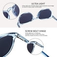 thumbnail image 4 of 2 Pairs Reading Sunglasses with UV400 Protection Lens for Women,Trendy Driving Sun Glasses Shades (Pink+Clear Blue, +1.25 Magnification), 4 of 6