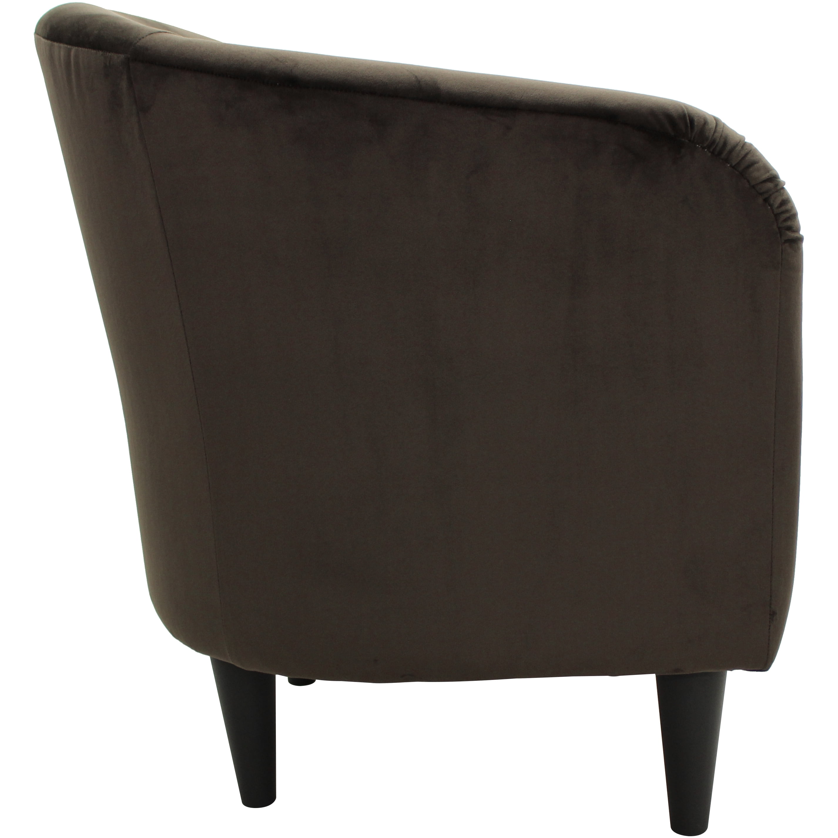 Mainstays Microfiber Tub Accent Chair, Chocolate Brown - 2