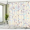 thumbnail image 4 of Ambesonne Nature Shower Curtain, Minimalist Rain Drops Print, 69"Wx70"L, Champagne Mauve, 4 of 4