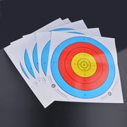 40x40cm Coated Paper Target Sheets, 36.7cm Diameter Target Rings, 10 Sheets, Durable Shooting Practice Targets