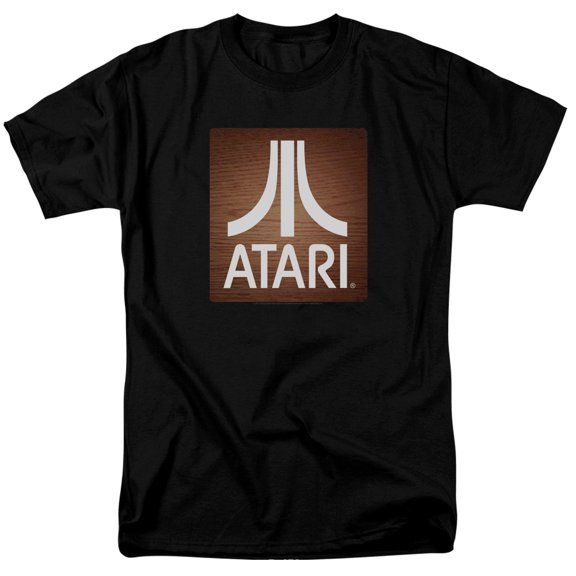 Atari Classic Wood Square S/S Adult 18/1 T-Shirt Black