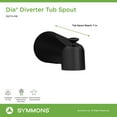 thumbnail image 7 of Dia Diverter Tub Spout in Brushed Bronze, 7 of 7