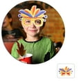 thumbnail image 2 of SIfdSeng Get it Fast Mardi Spectacle Frame Dress up New Mexican Mardi Eyeglasses Decoration Masquerade Dress up Party Supplies Colorful Feather Frames, 2 of 9