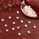 thumbnail image 4 of 1 caja de 40 dijes de perlas de agua dulce, 2 colores, barrocas, naturales, irregulares, blancas, colgantes para pulseras, collares y joyas., 4 of 7