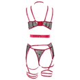 thumbnail image 3 of Gibobby Lencería sexy para mujer Conjunto de Liguero con Sujetador de Encaje, Lencería Elegante y Exquisita para Mujer para Noche de Bodas, Luna de Miel y Más(Rosa caliente, G), 3 of 5