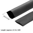thumbnail image 2 of Uxcell Heat Shrink Tubing 1-inch(25mm) 2:1 Heat Shrink Tube Wire Wrap 20ft Black, 2 of 4