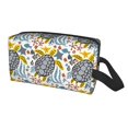 thumbnail image 2 of Goofa Sea Turtle Printed Toiletry Bag with Handle,Large Capacity Travel Makeup Cosmetic Bag for Women, Carry on Airport Airline Compliant Bag, 2 of 9