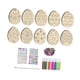 thumbnail image 5 of Adornos de huevos de madera con recortes de Pascua, diferentes patrones y decoraciones colgantes. Estilo B, 5 of 8