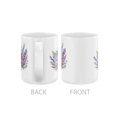 thumbnail image 3 of WIRESTER 11oz 325ml Ceramic Tea Cup Coffee Mug With Handgrip For Gift, Birthday, Anniversary, Christmas - Purple Lavender Flowers, 3 of 7