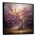 thumbnail image 2 of Designart "Essence of the Purple Magic Tree" Landscapes Framed Wall Art - Country Purple Tree Hallway Framed Wall Art Decor, 2 of 6