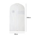 thumbnail image 6 of Kripyery Garment Bag Business Card Holder Clear Window Dustproof Hanging Clothes Bag Non-Woven Fabric Closet Storage Coats Jackets Shirts Suit Garment Cover Bedroom Supplies, 6 of 8