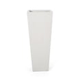 thumbnail image 2 of LiviNest Modern Tall Planter for Patio Decor: 32.5 Inch Square Planter - Indoor Outdoor Use - Drain Hole for Plant Health - Matte White Magnesium Oxide, 2 of 6