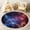 Color 3, variant on Washable Non Slip 3ft Round Rug, Cosmic Nebula Starfield Blue Purple Interstellar Clouds Circle Area Rugs with Tassels Carpet for Nursery Bedroom Living Room Playroom Tent rug Tent Castle