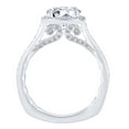 thumbnail image 3 of AFFY (0.41 Cttw) Round Shape White Natural Diamond Semi Mount Engagement Ring In 14k Solid White Gold (I-J Color,I2-I3 Clarity) Ring Size-7.5, 3 of 3