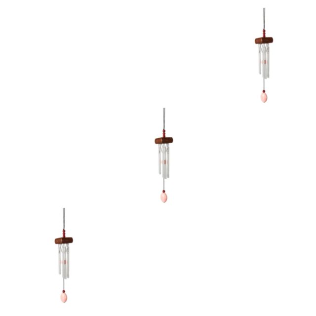 Youkk Exquisite Wind Chimes With Intricate For Refined Look Multiple Styles And Colors Wind Chime Pendant vermilion 3Set