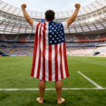 thumbnail image 7 of QASIEATN Fan Flag Cape for s National Design Shoulder Flag Shawl Lightweight Breathable Sports Celebration Wear for Women Daily Wear Casual Accessories Wraps for Women, 7 of 7