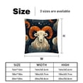 thumbnail image 5 of Aries Constellation Elegant Velvet Decorative Pillows Covers with Unique Patterns for Bed, Home Decor - Set of 2 Pillow Inserts - Available in 16x16, 18x18, 20x20 Inches for Various Occasions, 5 of 6
