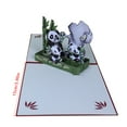 thumbnail image 4 of ROCKROK 3D Popup Greetings Card Panda Popup Card Birthday Gift Cards with Envelope, 4 of 9