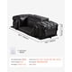 thumbnail image 2 of JWRWEFA 50L ATV Rear Seat Rack Bag with Cushion, 600D Oxford ATV Cargo Storage Bag w/Bottle Holder & Elastic Bungee, Universal Rear Rack Bag for ATV UTV Can-Am, 2 of 12