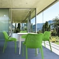 thumbnail image 5 of Luxury Commercial Living 5-Piece White and Tropical Green Recyclable Outdoor Patio Dining Set 32.25", 5 of 5