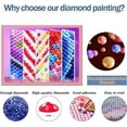 thumbnail image 4 of Halloween Diamond Art Kit for Adults, 5D Gothic Diamond Art 3-Piece Set, DIY Full Diamond Diamond Painting Gemstone Arts and Crafts, Home Wall Decor 16x20 Inch (Unframed), 4 of 6
